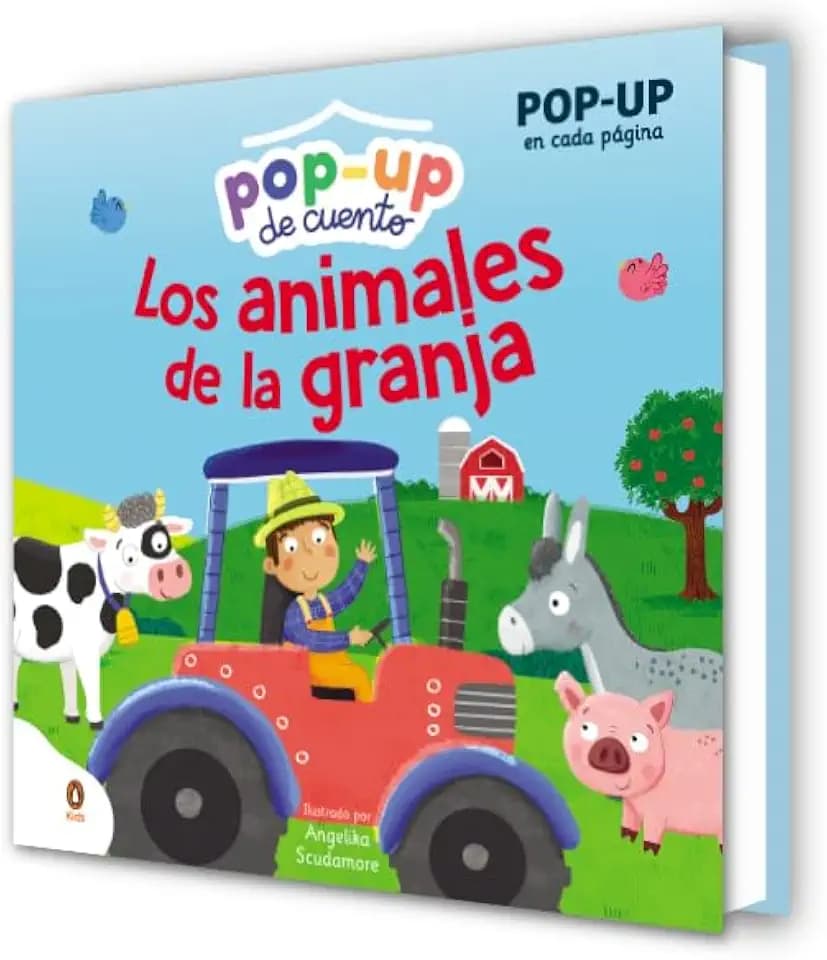 Los animales de la granja (Pop-up de cuento): Con Pop-Up en cada página para niños y niñas