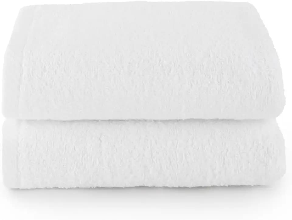Top Towel - Plus - Große Badetücher - Badezimmerhandtücher - 2 Hand- oder Waschbeckenhandtücher - 50x100 cm - 100 % Baumwolle - Weiß