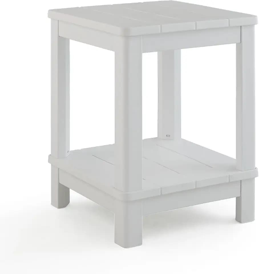 Keter Deluxe Adirondack Side Table - White