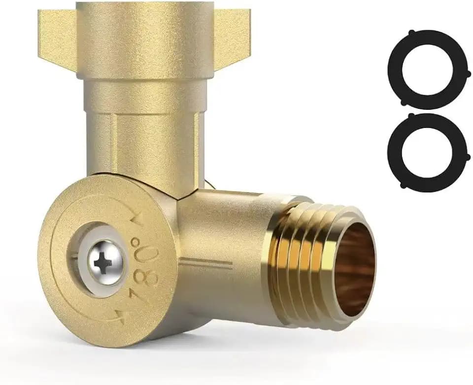 Adjustable 180° & 360° Metal Swivel Connector Fits,3/4" Water Hose Fittings