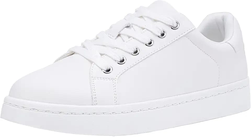 Vepose Women's Lace-Up Walking Sneakers, Casual Low Top Shoes 8003