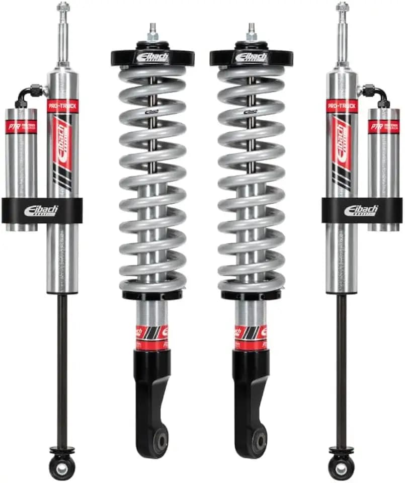 Eibach Suspension Lift Kit, PRO-TRUCK-LIFT STAGE 2R, 0 to 2-3/4 in Front Lift, 0 to 1-1/2 in Rear Lift, Reservoirs/Springs/Shocks, Toyota Fullsize Truck 2007-21, Kit