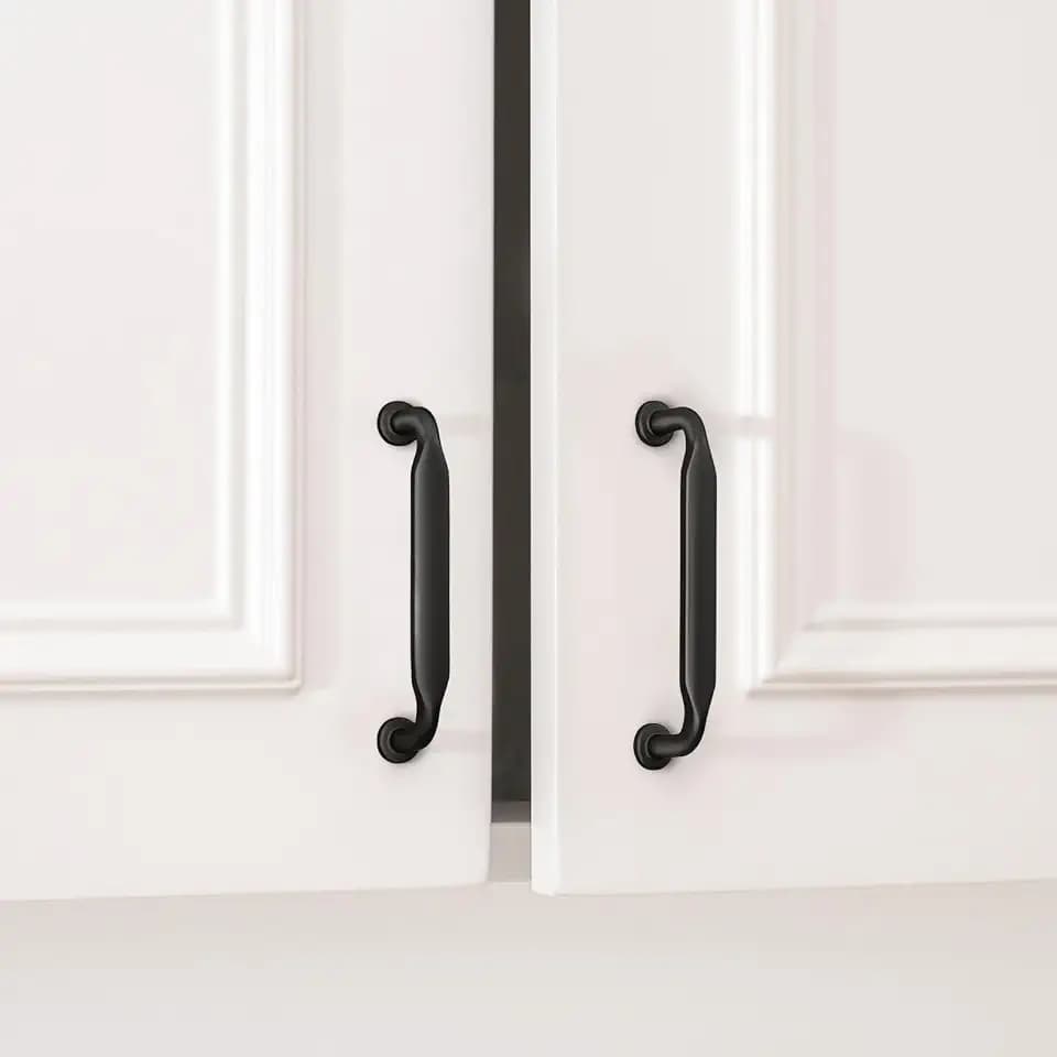 Goldenwarm 10 Pack 3 Inch Black Cabinet Handles Matte Black Drawer Pulls