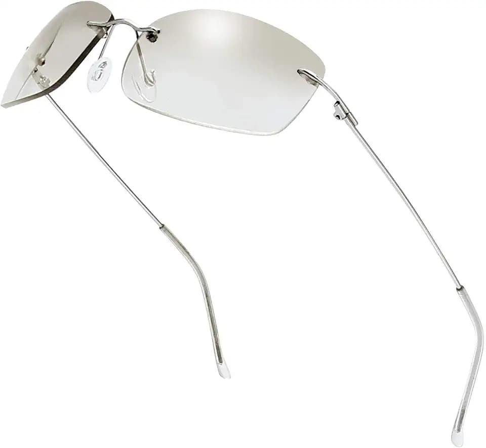 The Fresh Minimalist Small Rectangular Sunglasses Clear Eyewear - Exquisite Packaging
