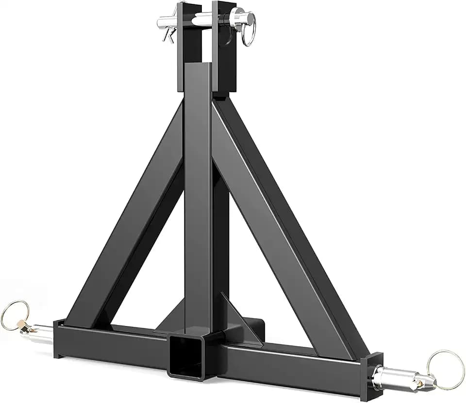 YITAMOTOR 3 Point Trailer Quick Hitch with 2" Receiver for CAT 1 Tractor