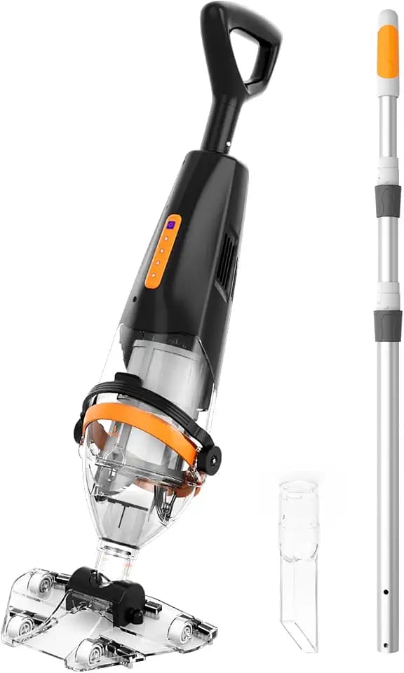 Wireless Remote Pool Vacuum, Pool Cleaner with Powerful 18.5 GPM Suction