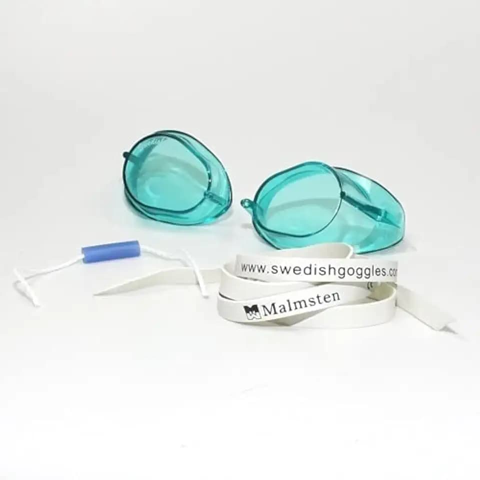 Malmsten Schwedenbrille Classic | Schwimmbrille | Swedish Goggles | Montageset | UV Schutz