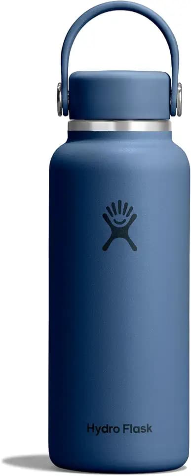 Hydro Flask Micro Bottle - Insulated Mini Leak Proof Flask for Purse or Pocket in 13.5 Oz Harbor Blue