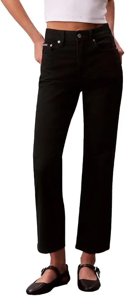 Calvin Klein Women's High Rise Straight Fit Jeans
