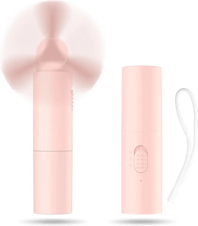 Kukiwhy Handventilator Tragbarer Mini Ventilator klein Ventilatoren 20+ Stunde USB Ventilator Akku Aufladbar Faltbal Hand Ventilatoren Für Reisen Büro Zuhause Draußen Geschenke für Frauen Männer