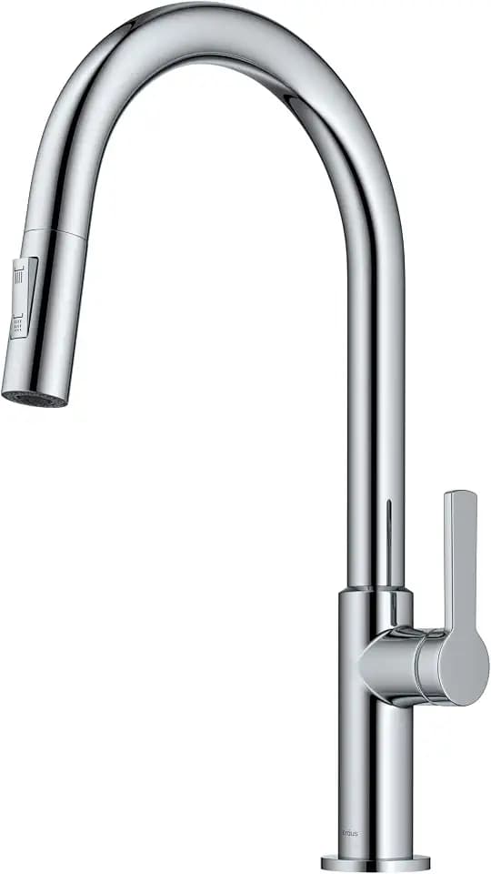 KRAUS Chrome Single Handle Pull Down Kitchen Faucet KPF-2820CH