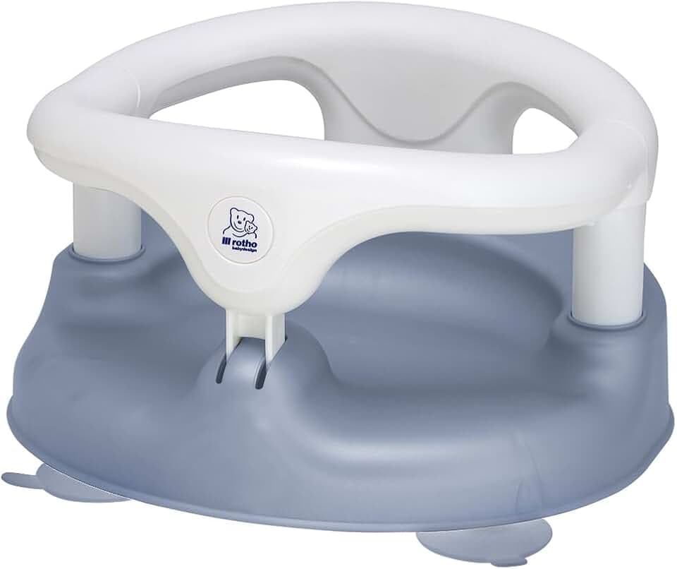 Rotho Babydesign Badewannensitz Baby rutschfest mit Kindersicherung Blau