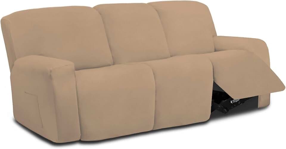 Easy-Going 8 Pieces Recliner Sofa Couch Slipcover