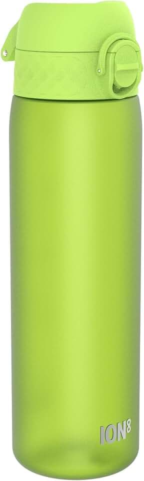 ION8 Trinkflasche, Auslaufsicher, Einhandöffnung, Sichere Verriegelung, Spülmaschinenfest, BPA-frei, Tragegriff, Klappdeckel, Leicht zu Reinigen, Klimaneutral, Zartrosa