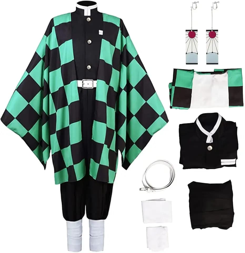 Anime Cosplay Costume Kimono Halloween Women Men's Set Accessories