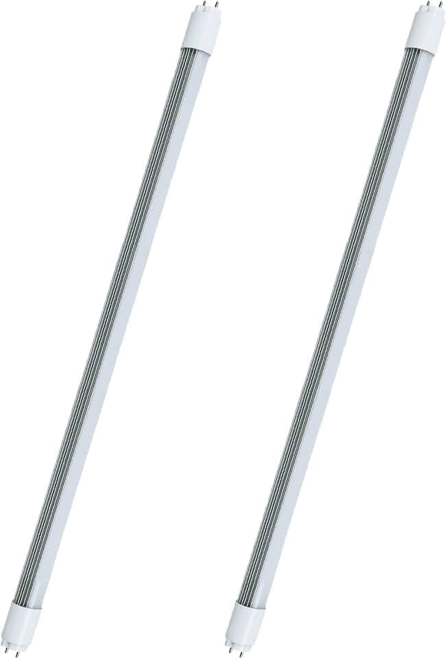 T8 LED Tube Light 3FT Hybrid Type A+B 15W 1875LM 36inch LED Bulb, 4000K Cool White, F30T8/F30T12 Fluorescent Replacement(15W=26w), Plug and Play or Ballast Bypass, Dual-End, UL Listed(2 pcs)