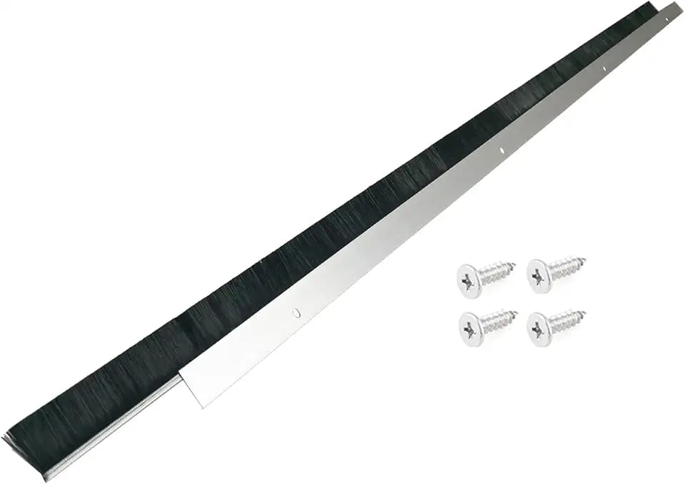 4 Pack Retsun Door Brush Sweep, 0.98" W x 39.37" L, Total 13ft