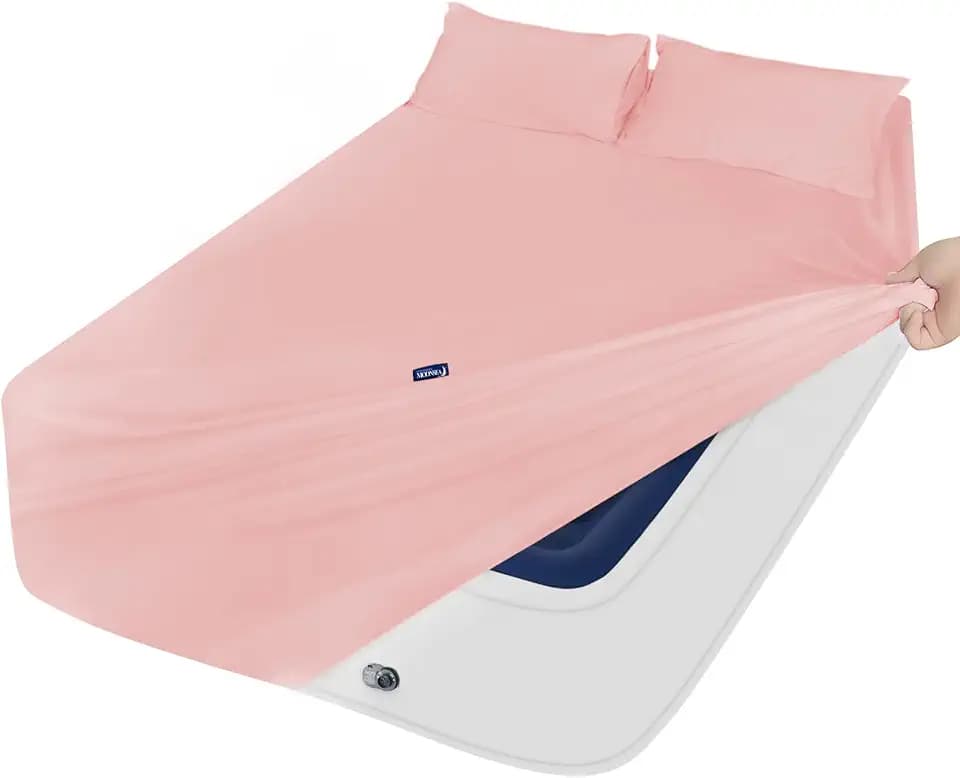 Flannel Sheets Queen Size, Queen Flannel Sheet Set Pink, Premium Brushed