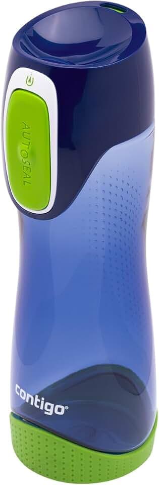 Contigo Trinkflasche Swish Autoseal, große BPA-freie Kunststoff Wasserflasche für Kinder, 100% auslaufsicher mit automatischer Verriegelung, für Sport, Kindergarten, Kita, Schule, 500 ml
