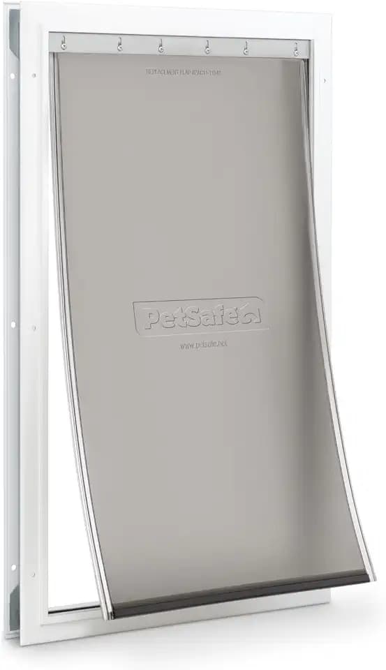 PetSafe Freedom Aluminum Dog & Cat Door, Pets up to 220 lbs, X-Large, White