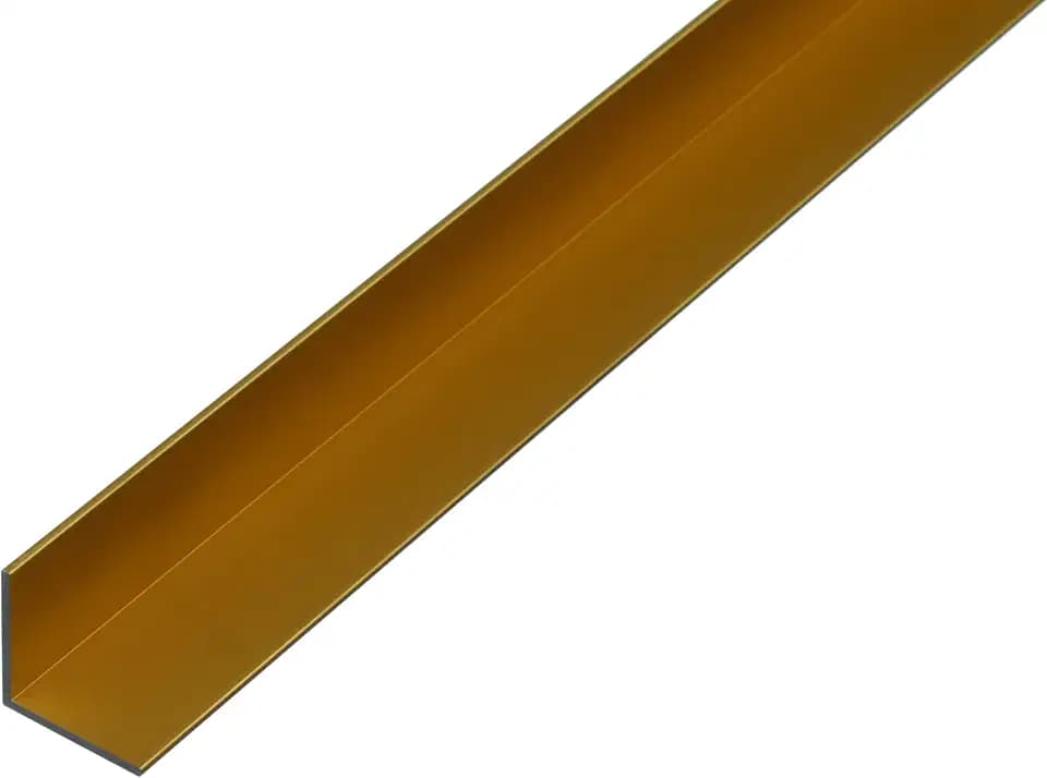 Alberts 473594 Winkelprofil | Aluminium, goldfarbig eloxiert | 1000 x 30 x 30 mm