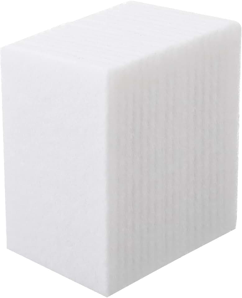 Eaasty 20 Pcs White Scrubbing Pad Non Scratch Scouring Pads, 4.5 x 9.8 Inch