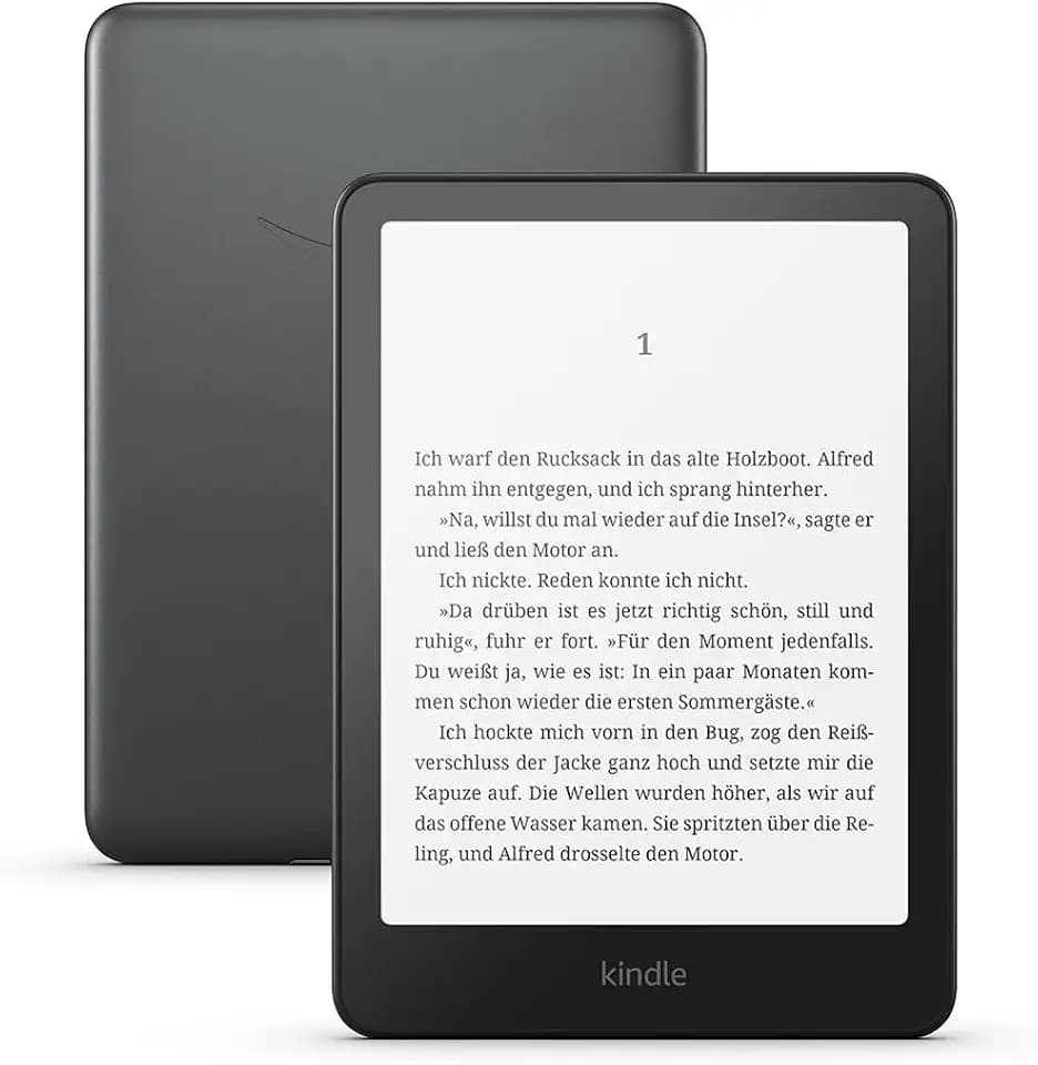 Amazon Kindle Paperwhite Signature Edition (neueste Generation) – Unser schnellster Kindle, mit Frontlicht mit automatischer Anpassung und kabellosem Aufladen – 32 GB – schwarz metallic