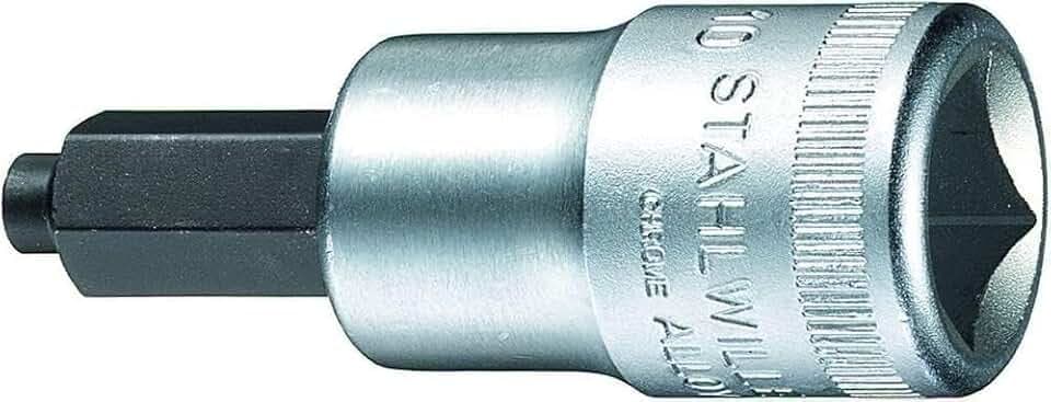 STAHLWILLE 54 IC l 1/2" Innensechskant-Einsatz 8 mm l mit Zapfenführung, Länge 60 mm l Made in Germany