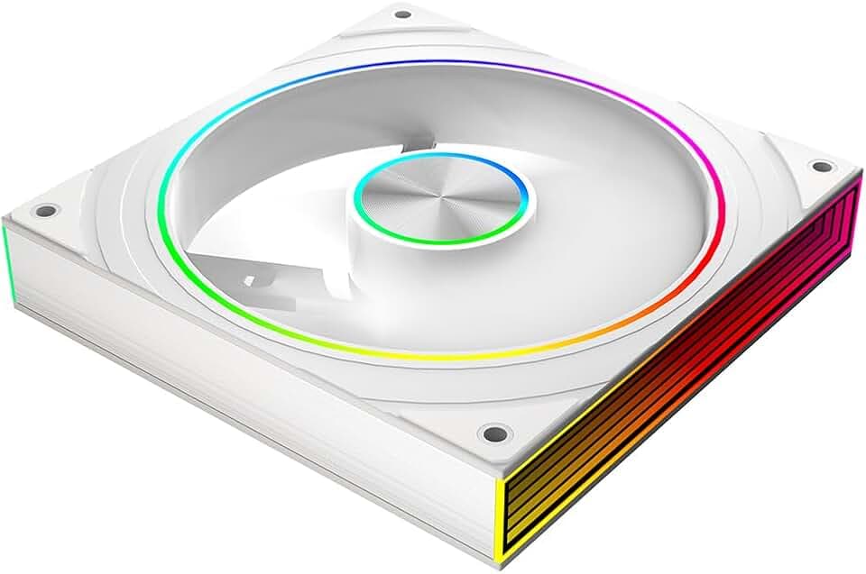 Jungle Leopard Transwarp14 ARGB RGB PWM Lüfter Gehäuselüfter 140mm (White, Forward)