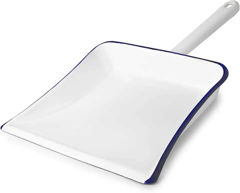 IBILI - Weiße Stange, 37 x 27 cm, glasierter, glasierter Stahl, handgefertigtes Design