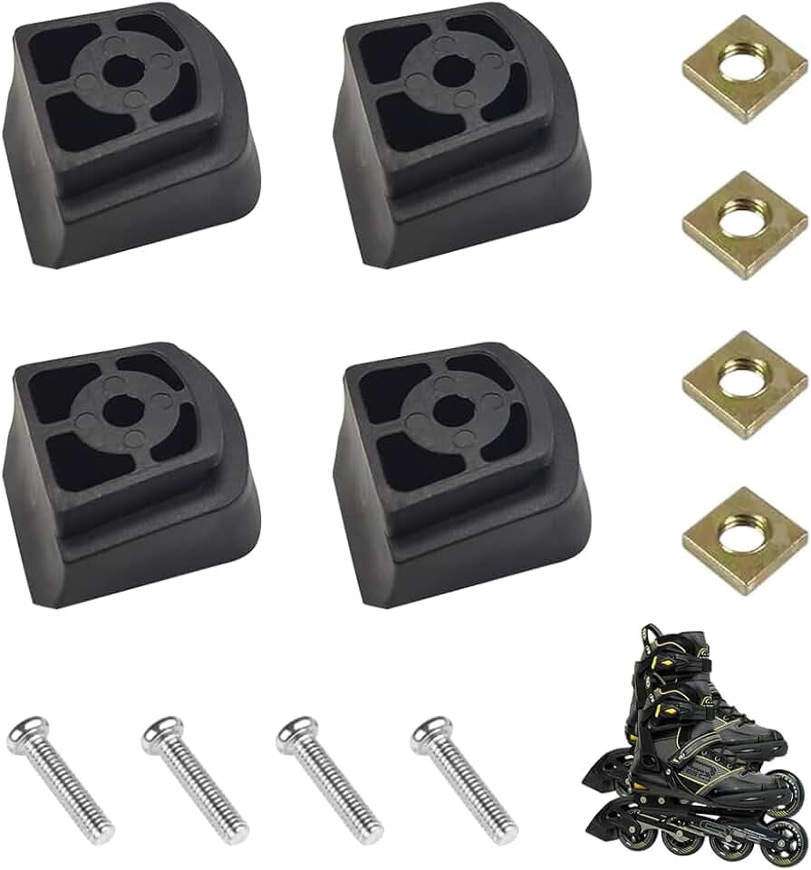 Inliner Bremse,4 Stück Inliner Bremse Hinten,Bremsstopper Bremsklotz aus TPR,Brake für Inlineskates,rollerskates bremsen Universal aus PU für Inlineskates