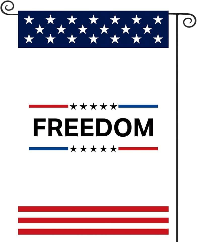 Double Sided Freedom Charlie Kirk Garden Flag 12x18 Inch