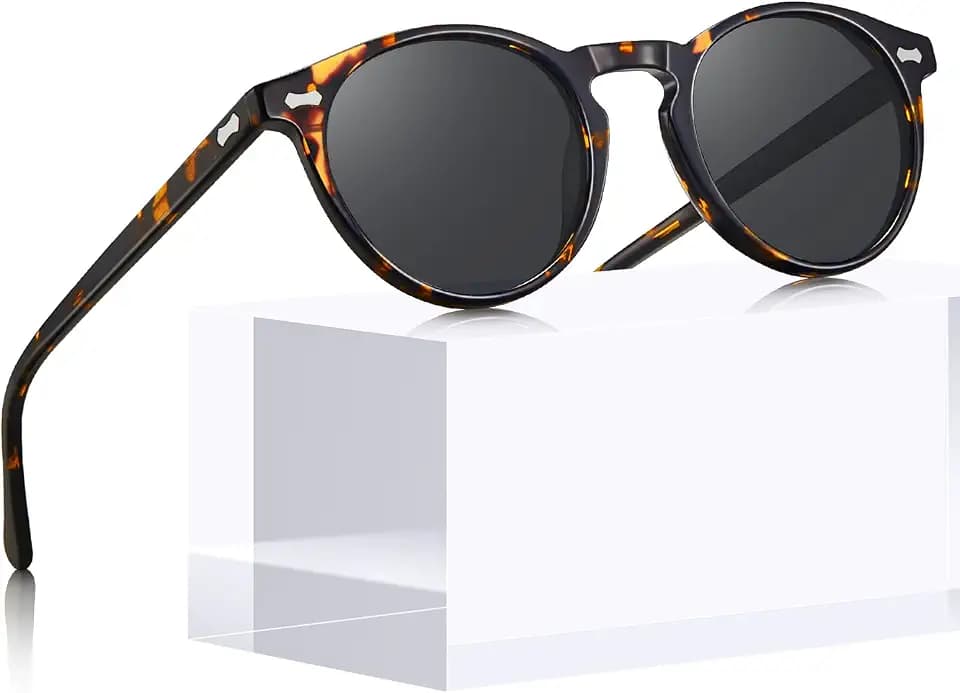 CARFIA Runde Retro Sonnenbrille Damen Polarisierte 100% UV-Schutz