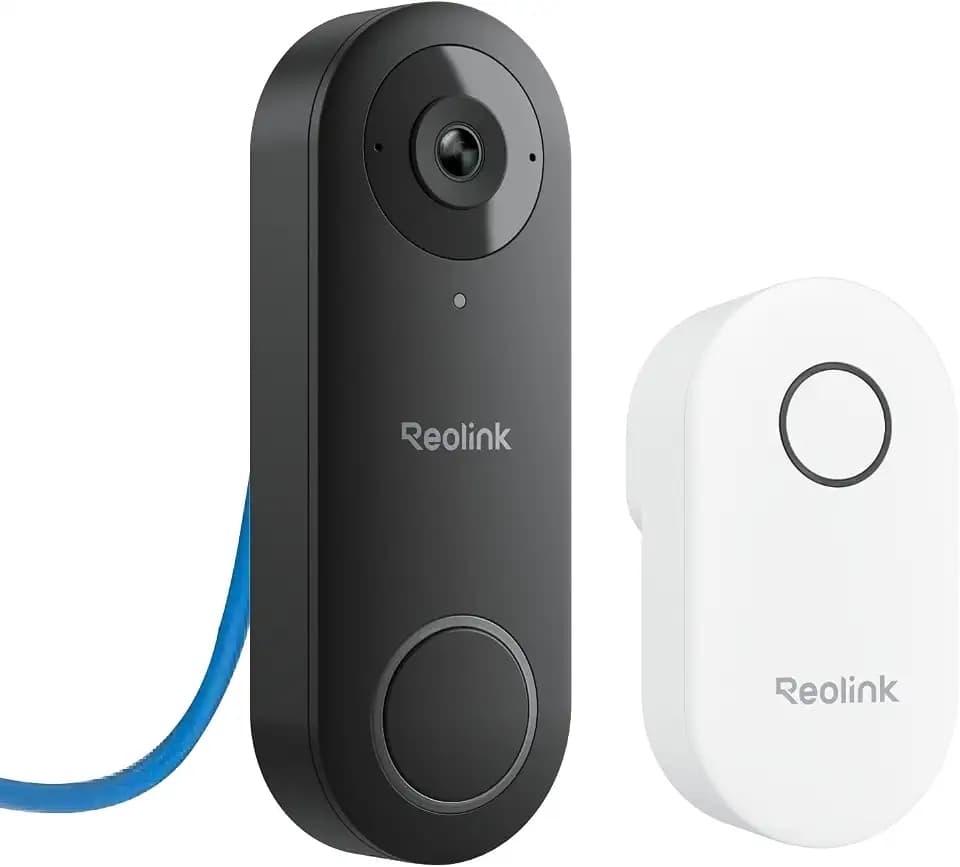 REOLINK Video Doorbell PoE 2K Wired Outdoor Security Camera with Chime V2