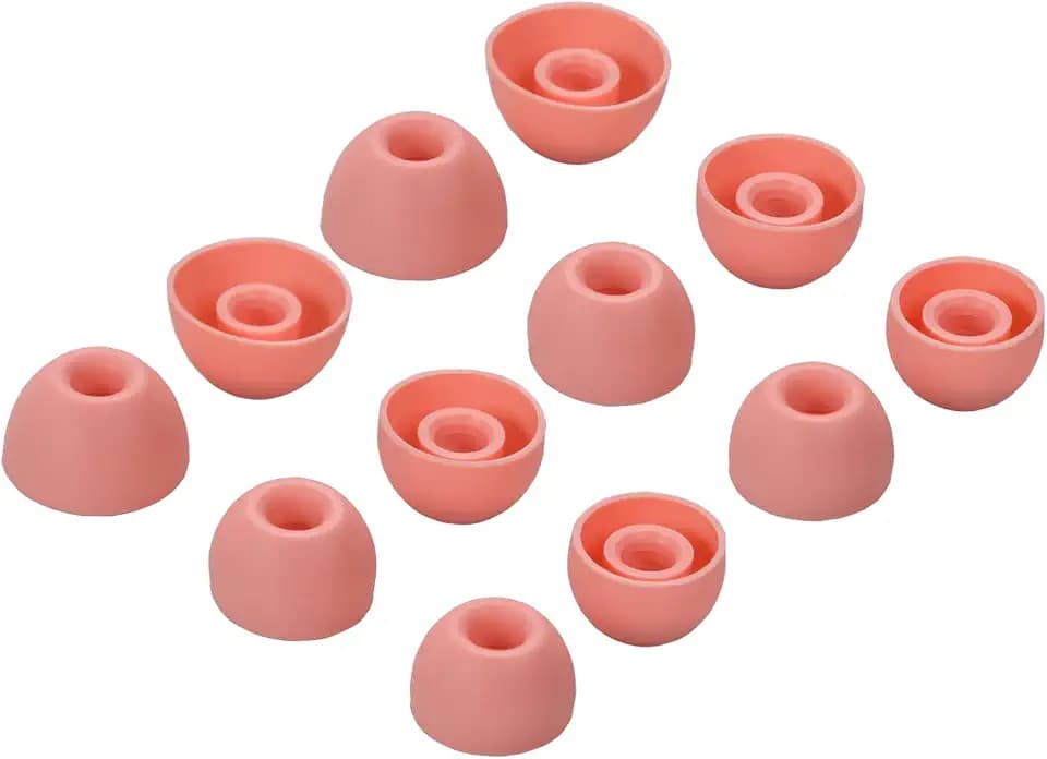 6 Pairs Replacement Earbuds Tips Eartips for Beats Fit Pro Buds(Coral Pink)