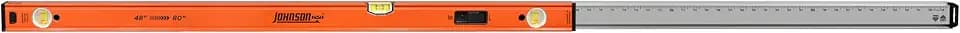 Johnson Level & Tool 5800-4880B 48-80" Extendable Box Beam Level – Telescoping Adjustable Aluminum Level with Locking Extension