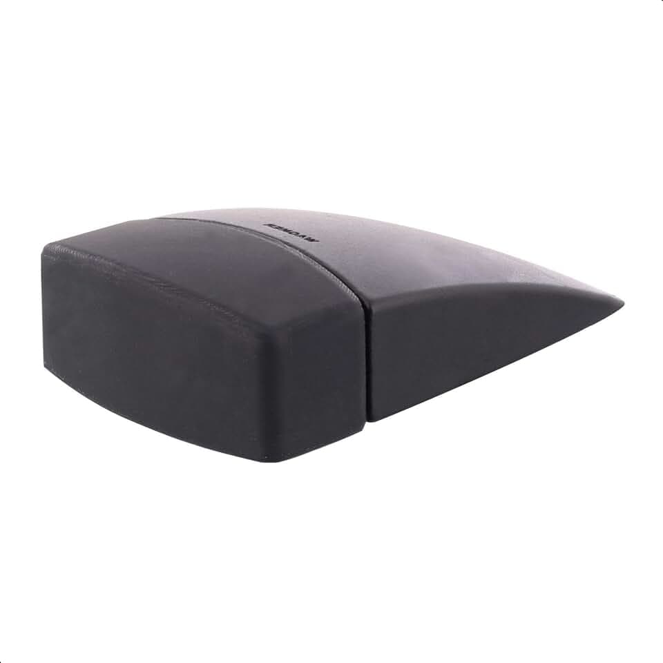 WAGNER Bodentürstopper BLACK DELUXE - Ø 80 x 50 x 20 mm, hochwertiger Kunststoff, Hochglanz schwarz, zum Schrauben - 15517911