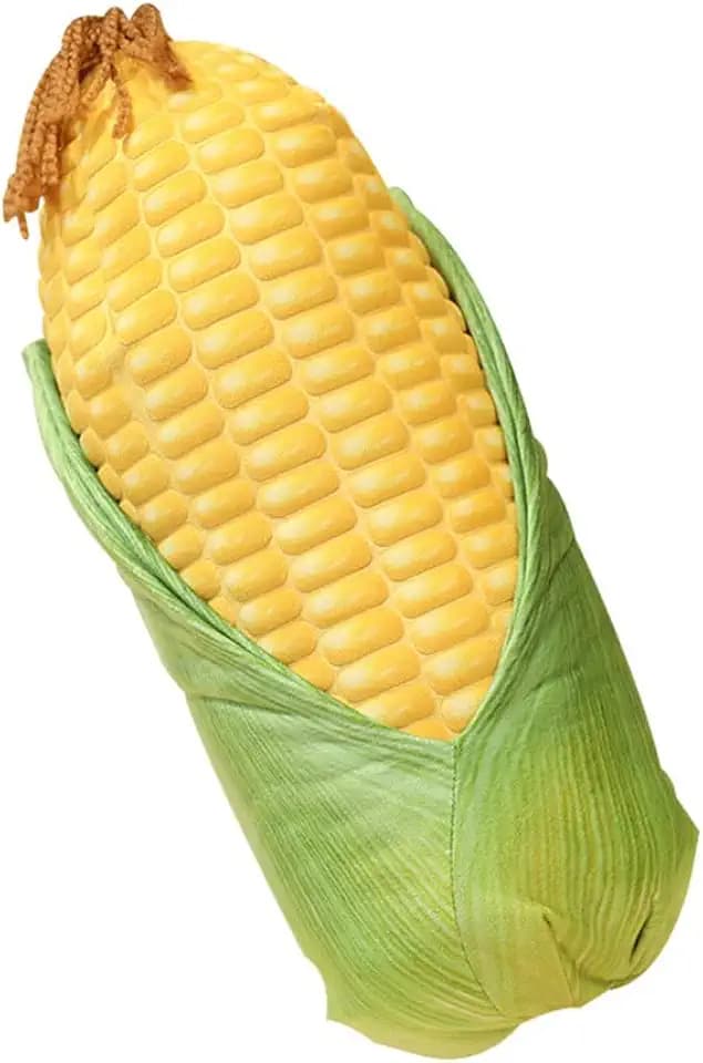 GracesDawn Simulation Corn cob Plush Pillow, 3D Simulation Green Corn, Green Plant Corn Plush Toy, Ideal Gift for Children 17.8 "H