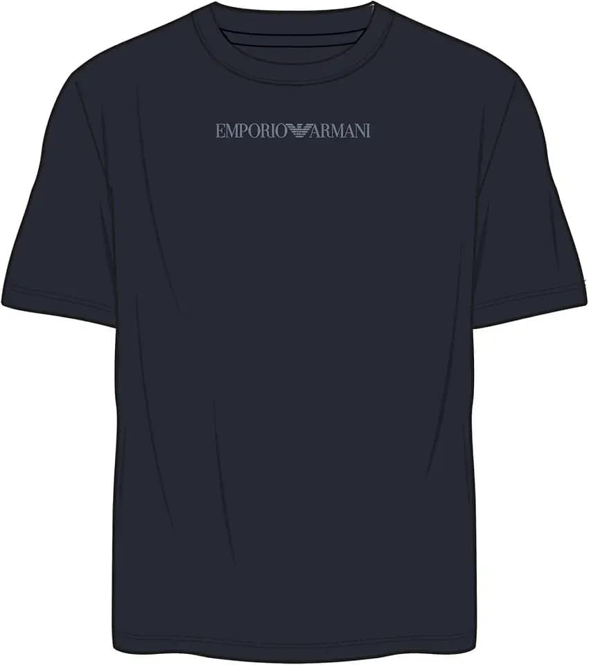 Herren-T-Shirt, strukturiert, elastisch, Rundhalsausschnitt, Blau, Größe L, blau, L