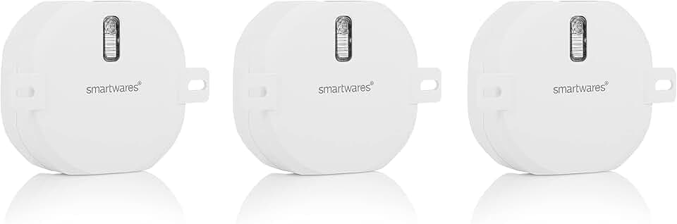Smartwares Funk-Einbauschalterset für Rollladen – 3-teilig – Plug & Connect – Max. 300 W – SH4-99559, weiß