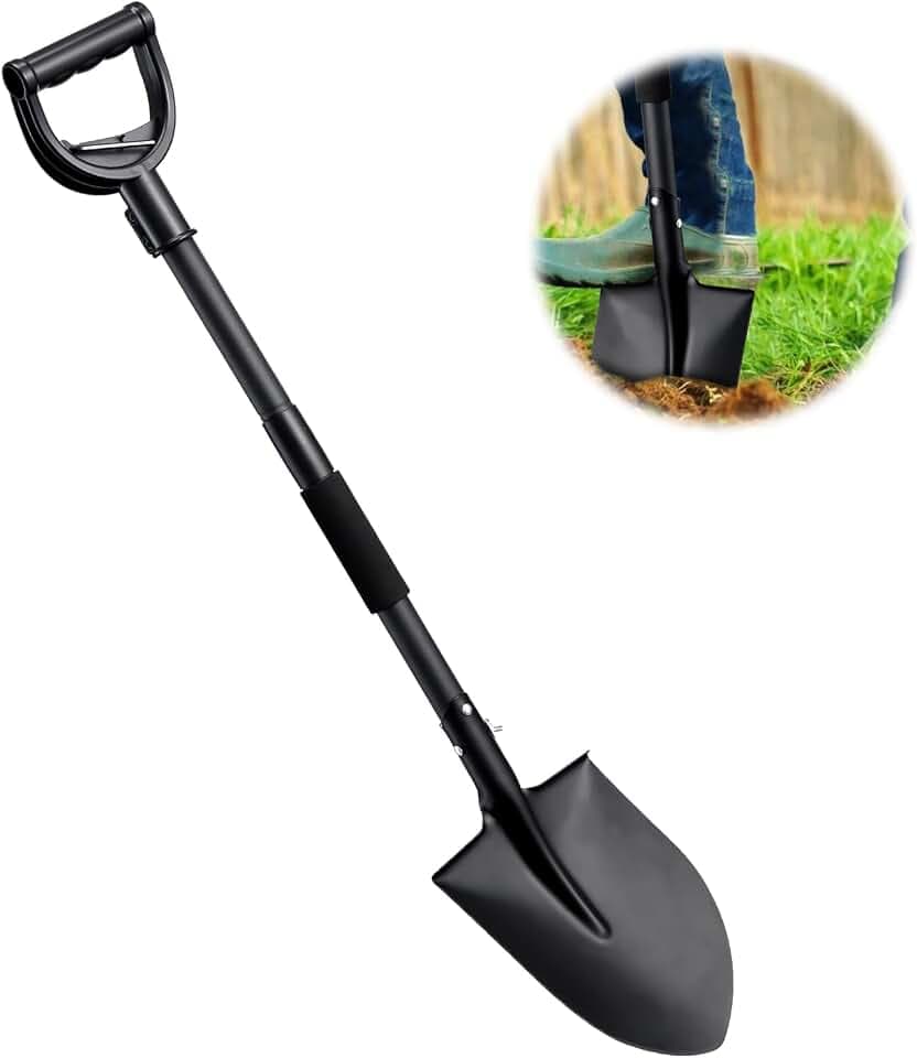 Gartenschaufeln zum Graben, 104 cm, kleine Metallschaufel mit D-förmigem Griff zum Schaufeln, Graben, perfekte Größe, mühelose, leichte Schaufel