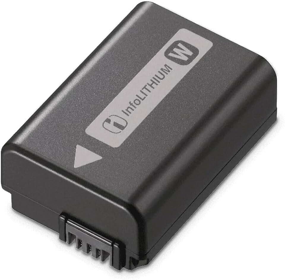 Sony NP-FW50 Akku – Original Lithium-Ionen Akku für Alpha A600-Serie (z.B. A6400) und ZVE10 – Hohe Kapazität, Lange Laufzeit, Schnellladefähig