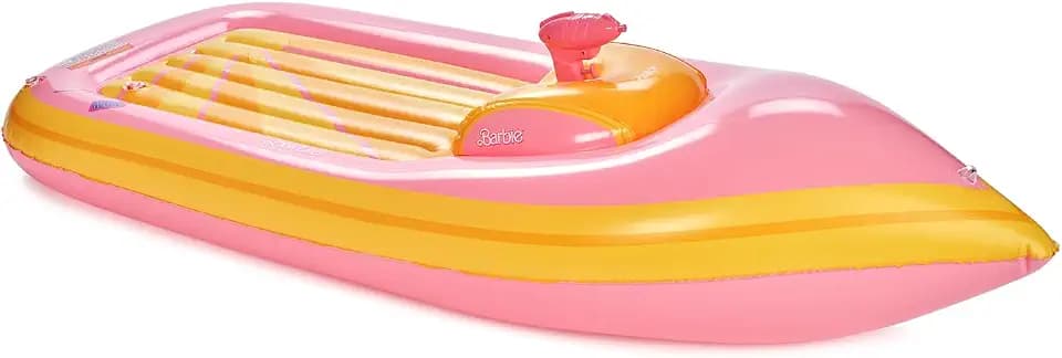 Barbie x FUNBOY Yacht Speed Boat Pool Float with Water Squirter