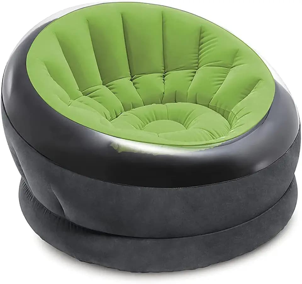 Intex 68582NP – Assorted Empire aufblasbarer Sessel, Vinyl, Mehrfarbig, 112 x 109 x 69 cm, Sortiert