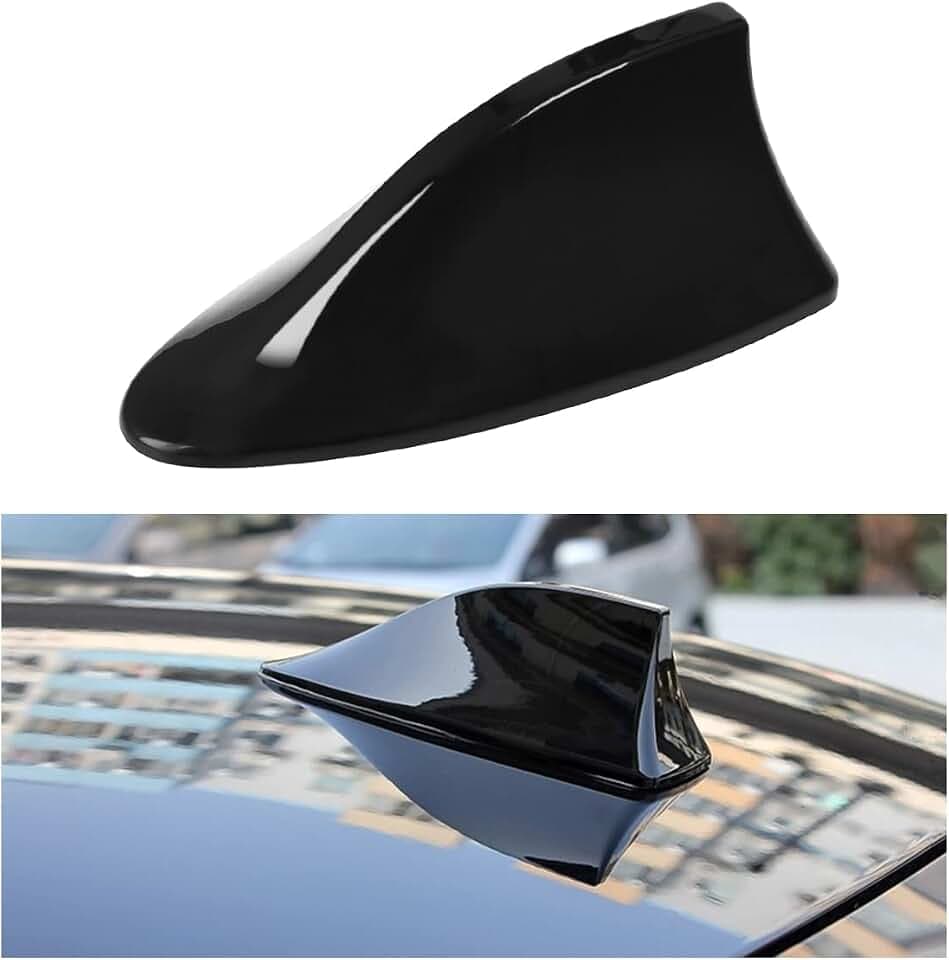 XINLIYA 6.7 x 2.4 x 2.8 Inch Shark Fin Antenna Cover, Black