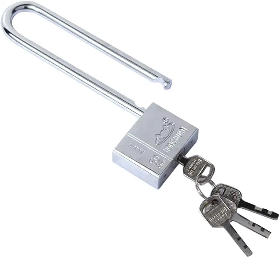 dingchi Long Lock Beam Bike Padlock Anti-Theft Door Cabinet Drawer Gate Lock with Keys Lock Long Beam Gym Locker Locker Padlock Glass Door Lock
