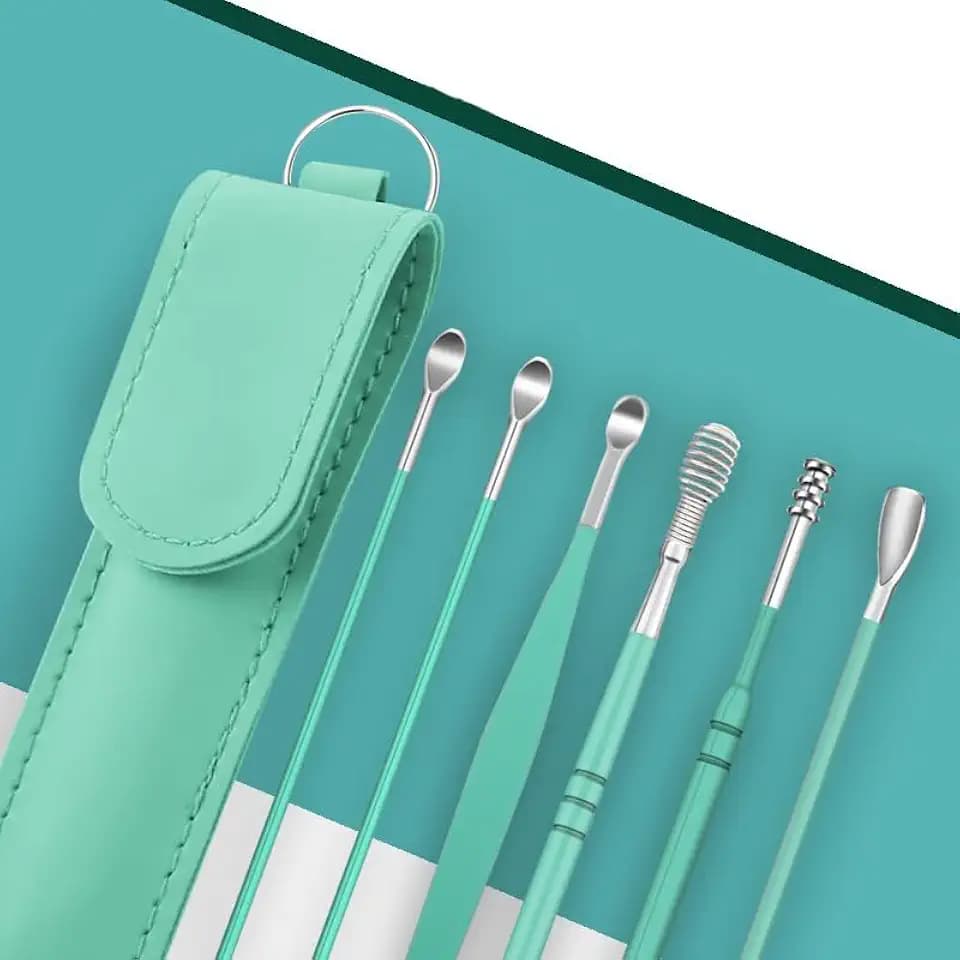 Ear Cleaning and Ear Wax Removal Kit - 10pcs Set - Convenient to Use Set - Ear Wax Removal Set-KAI9912