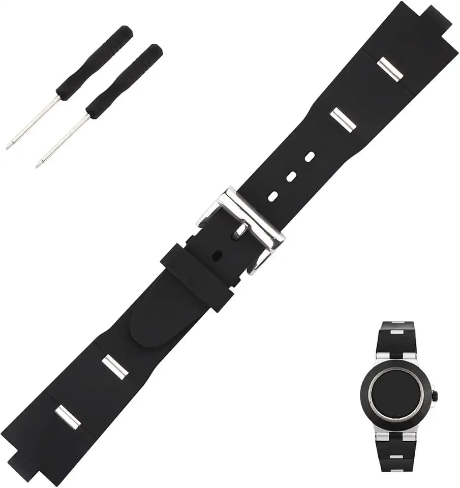22mm Rubber Watch Band replacement for DIAGONO Series Convex 8mm Silicone Strap Wirstband accessories for Men and Women