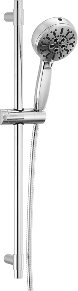 7-Setting Slide Bar Hand Shower with Cleaning Spray