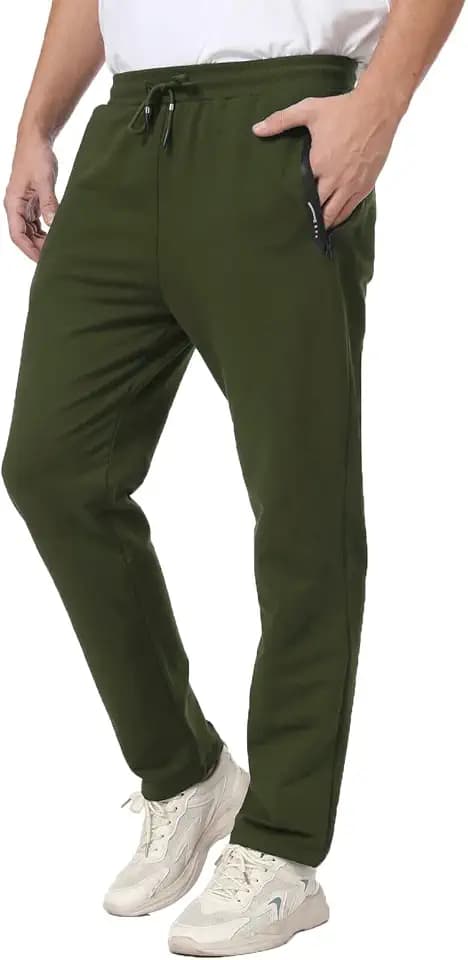 JustSun Jogginghose Herren Baumwolle Sporthose Herren Fitness mit Reißverschlusstaschen